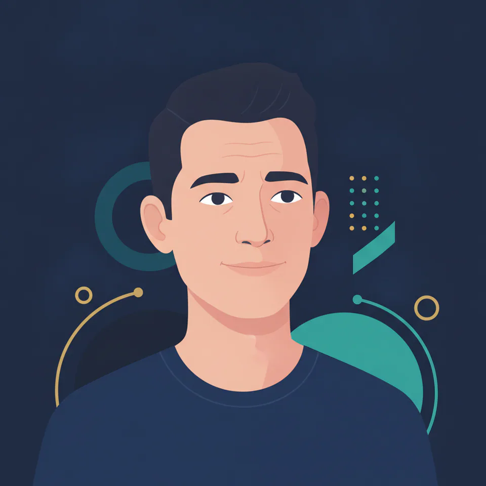 Illustrated portrait of Jakub Novák, Lead Game Designer